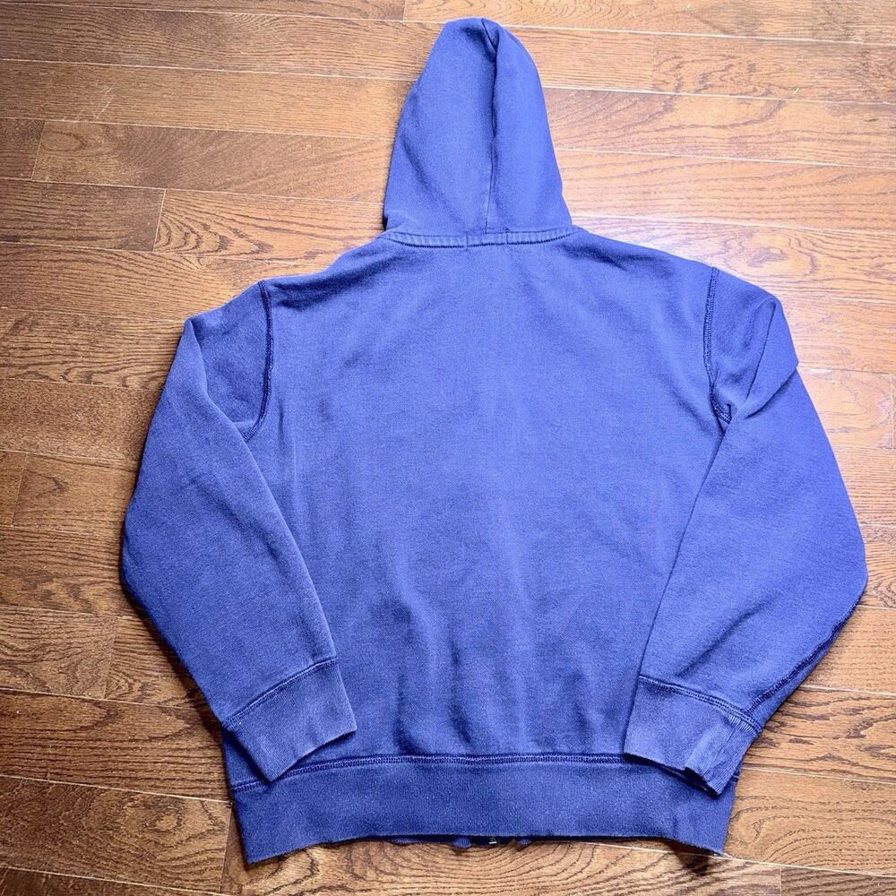 Polo Ralph Lauren Men’s Sz Large Navy Thermal Full Zip Hoodie Sweatshirt Pony - Picture 6 of 16